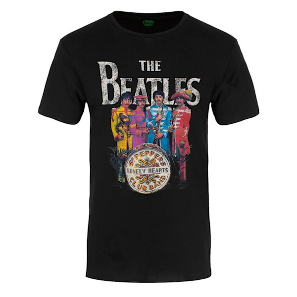 The Beatles Unisex Adult Sgt Pepper T-Shirt M Svart Black M