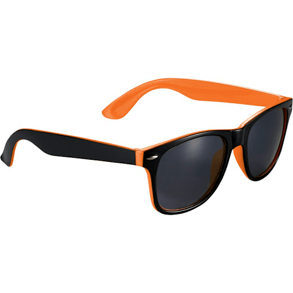 Bullet Sun Ray Solglasögon - Svart Med Färg Pop 14.5 x 15 x 5 Orange/Solid Black 14.5 x 15 x 5 cm