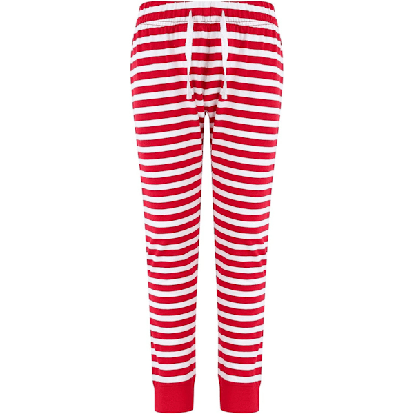 SF Barn/Barn Stripe Cuffed Lounge Pants 7-8 År Röd/Vit Red/White 7-8 Years