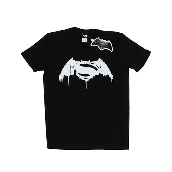 DC Comics Herr Batman v Superman Beaten Logo T-shirt XXL Svart Black XXL