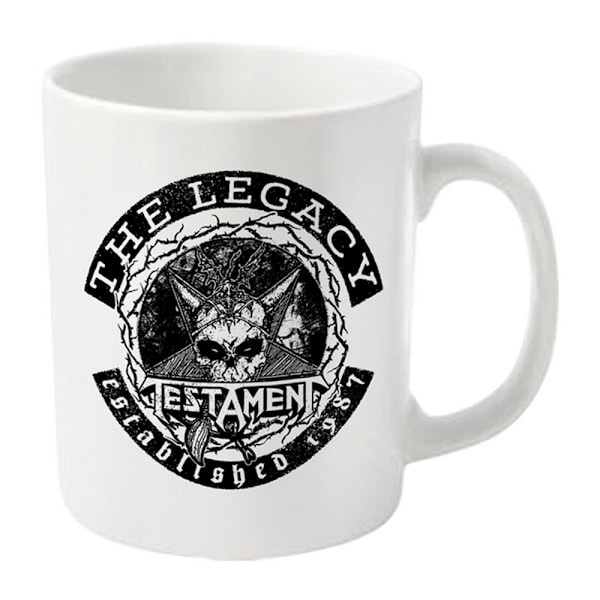 Testament The Legacy Mug En Storlek Vit White One Size