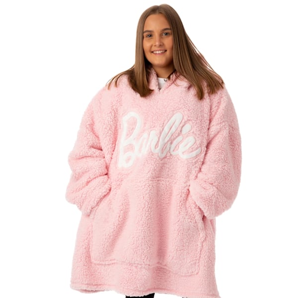 Barbie Dam/Dam Sherpa Hoodiefilt En Storlek Rosa Pink One Size