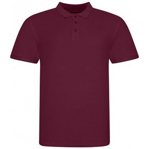 Awdis herr Piqu bomull kortärmad poloskjorta 3XL Bourgogne Burgundy 3XL