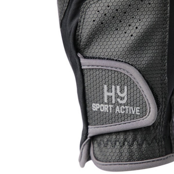 Hy Sport Active Barn/Barn Ridinghandskar M Svart/Pencil Poi Black/Pencil Point Grey M