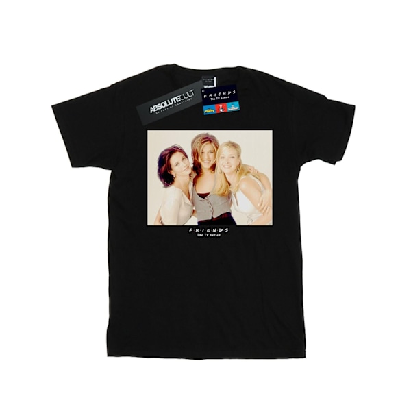 Friends Dam/Damer Flickor Foto Bomull Boyfriend T-Shirt L Svart Black L