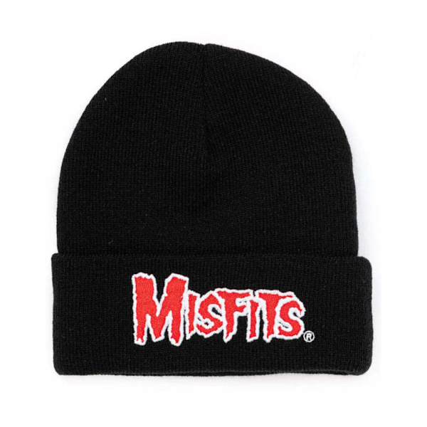 Misfits Logo Beanie One Size Svart Black One Size