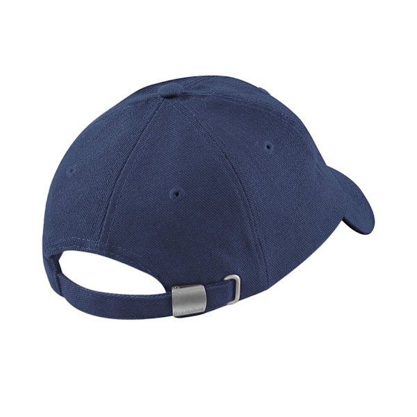 Beechfield Unisex Vuxen Tung Borstad Bomull Låg Profil Kepsen På French Navy One Size