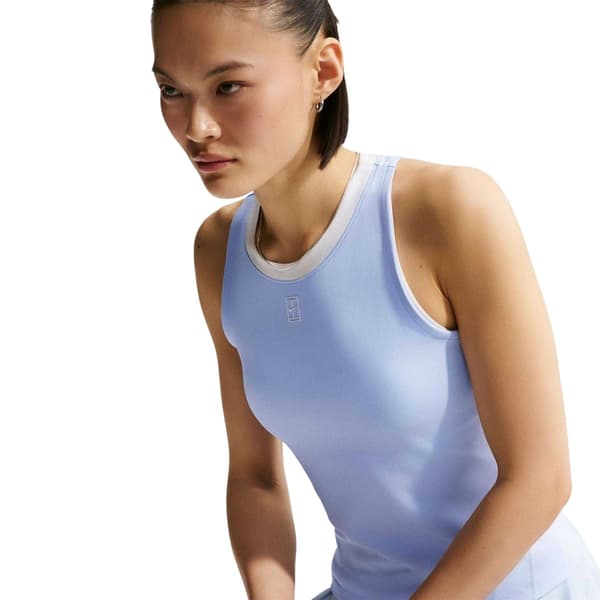 Nike Dam Avancerad Performance Linne Topp 14 UK Blå Blue 14 UK