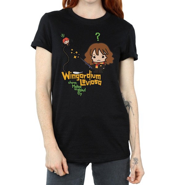 Harry Potter Dam/Kvinnor Hermione Granger Wingardium Leviosa Black 3XL
