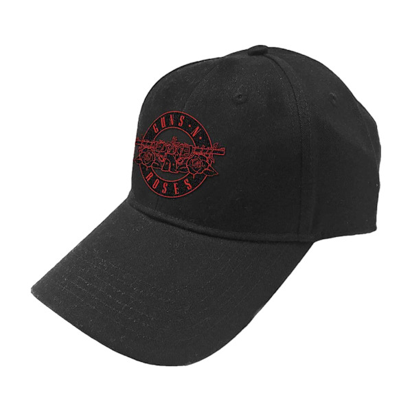 Guns N Roses Unisex Vuxen Cirkellogotyp Baseballkeps One Size Bla Black/Red One Size