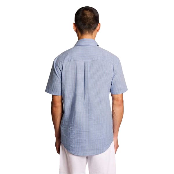 Lyle & Scott Herr Lättvikts kortärmad skjorta M Kritblå Chalk Blue M
