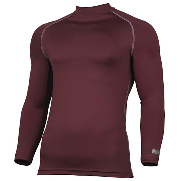 Rhino Termisk Underkläder Långärmad Baslager Väst Topp 2X Maroon 2XL