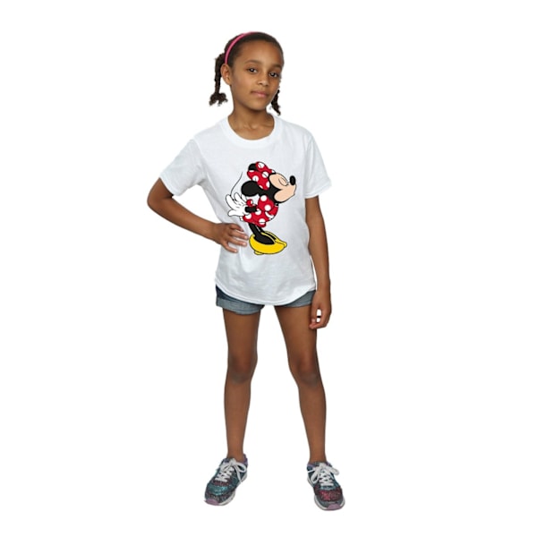 Disney Girls Minnie Mouse Split Kiss Bomull T-shirt 5-6 år W White 5-6 Years