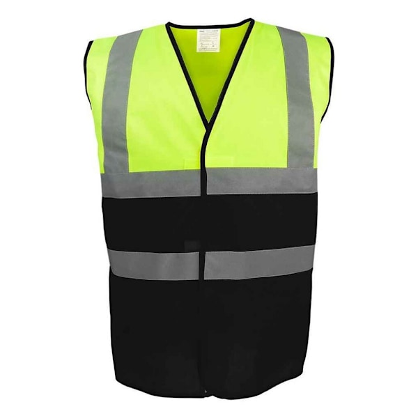 Yoko Unisex Vuxen Tvåfärgad Hi-Vis Väst S Gul/Svart Yellow/Black S