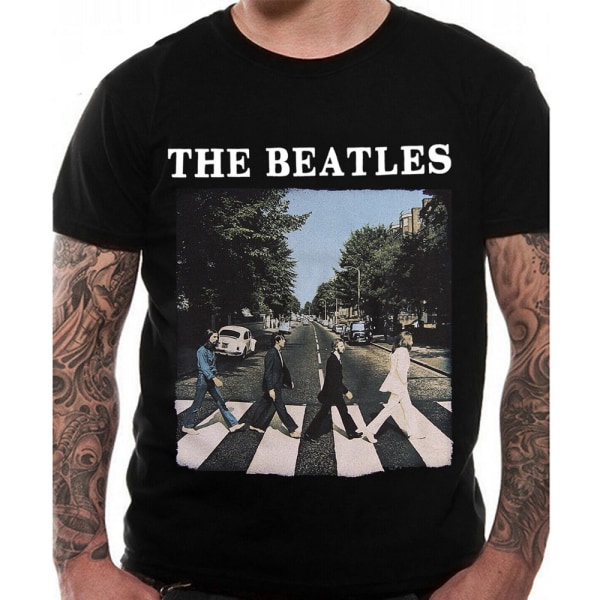 The Beatles Unisex Adult Abbey Road Logotyp T-shirt XXL Svart Black XXL