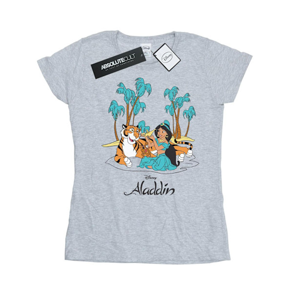 Disney Dam/Dam Aladdin Jasmine Abu Rajah Strand Bomull T-Shirt L Sports Grey Sports Grey L
