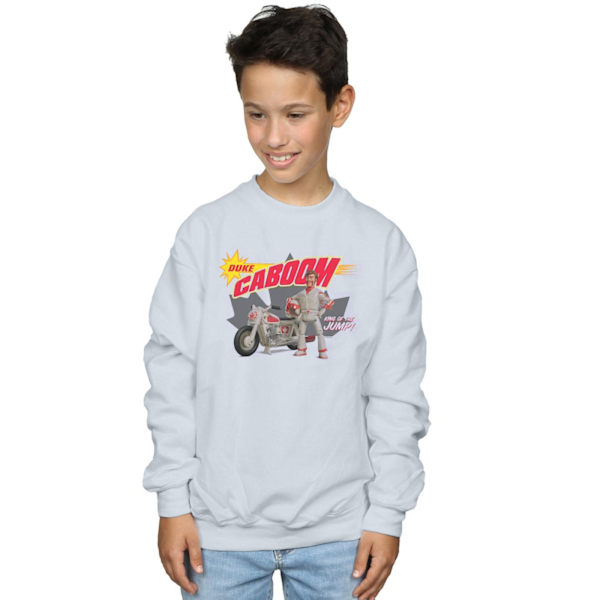 Disney Pojkar Toy Story 4 Duke Caboom King Of The Jump Sweatshirt White 7-8 Years