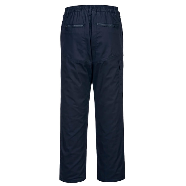 Portwest Action Fodrade Arbetsbyxor L T Marinblå Navy L T