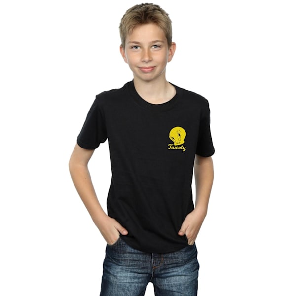 Looney Tunes Boys Tweety Pie Head T-Shirt 5-6 år Svart Black 5-6 Years