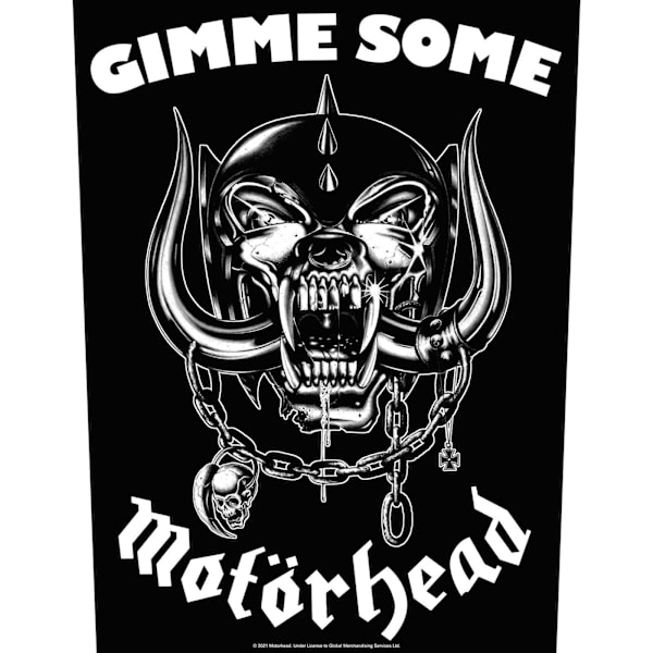 Motorhead Gimme Some Patch One Size Svart/Vit Black/White One Size
