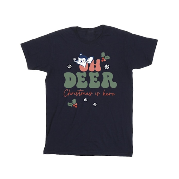 Disney Girls Bambi Oh Deer Bomull T-shirt 3-4 år Marinblå Navy Blue 3-4 Years