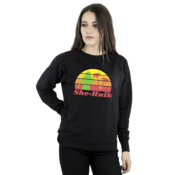 Marvel Dam/Kvinnor She-Hulk: Attorney At Law Sunset Flex Tröja Black L