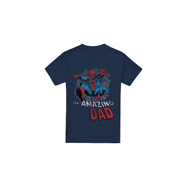 Spider-Man Herr Spider Dad Fars Dag T-Shirt S Marinblå Navy S