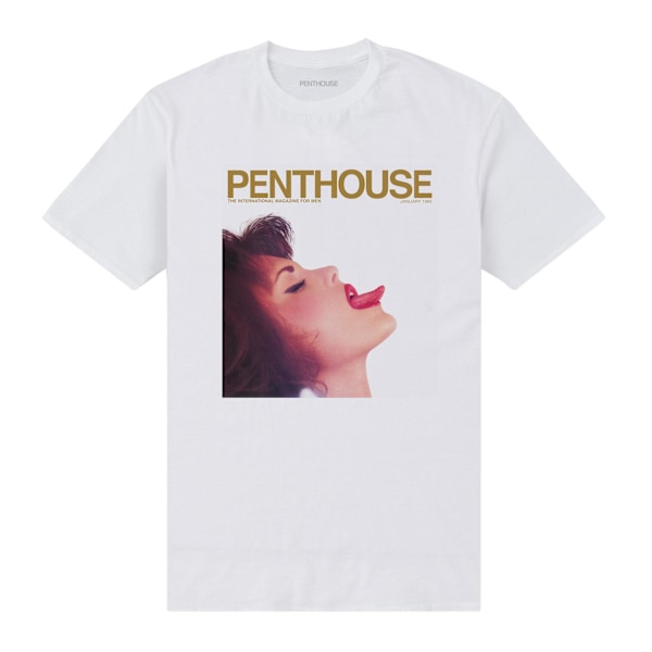 Penthouse Unisex Vuxen 1995 Omslag T-Shirt S Vit White S