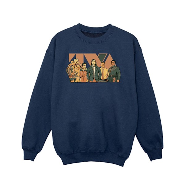 Marvel Girls Loki TVA Group Sweatshirt 12-13 år Marinblå Navy Blue 12-13 Years