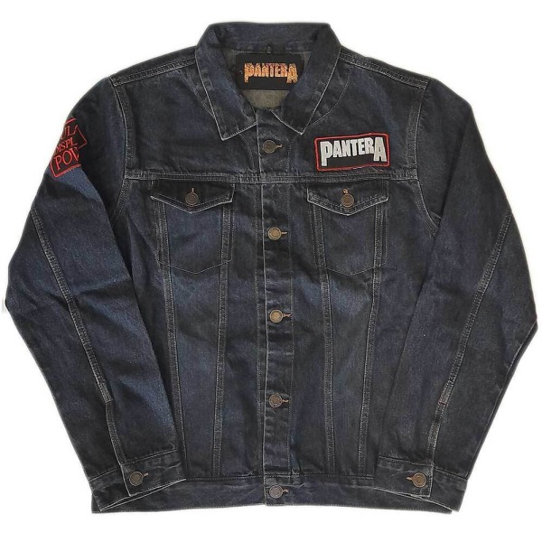 Pantera Unisex Vuxen Vulgar Display Of Power Ryggtryck Tvättat Denim Blue S