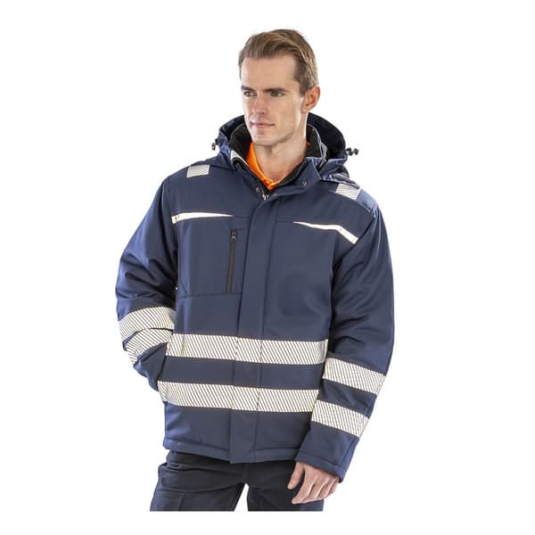 Result Unisex Vuxen Safe-Guard Dynamic Softshelljacka 4XL Marinblå Navy 4XL