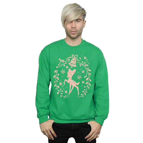 Disney Herr Bambi Julkrans Sweatshirt S Irländsk Grön Irish Green S