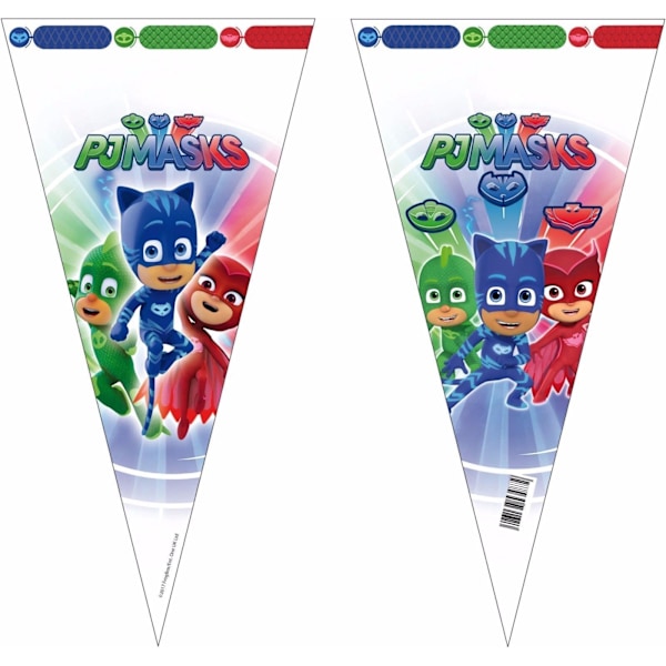 PJ Masks Plastkon Partypåsar En Storlek Flerfärgad Multicoloured One Size