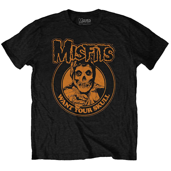 Misfits Unisex Adult Want Your Skull Bomull T-shirt S Svart Black S