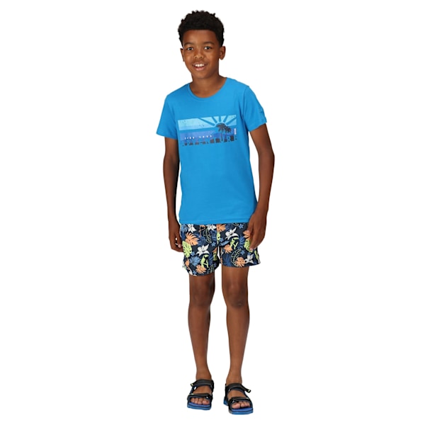 Regatta Barn/Barn Skander II Tropical Badshorts 11-12 År Marinblå Navy 11-12 Years