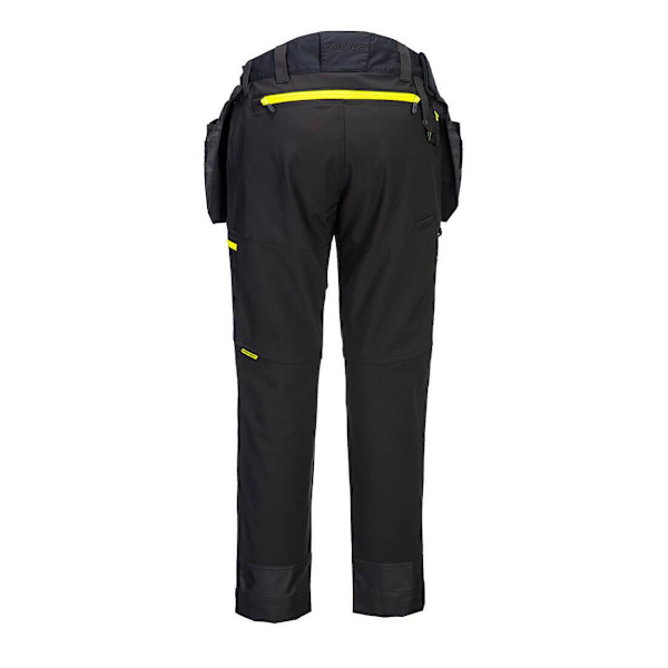 Portwest DX4 Softshell Arbetsbyxor för Män 41R Svart Black 41R