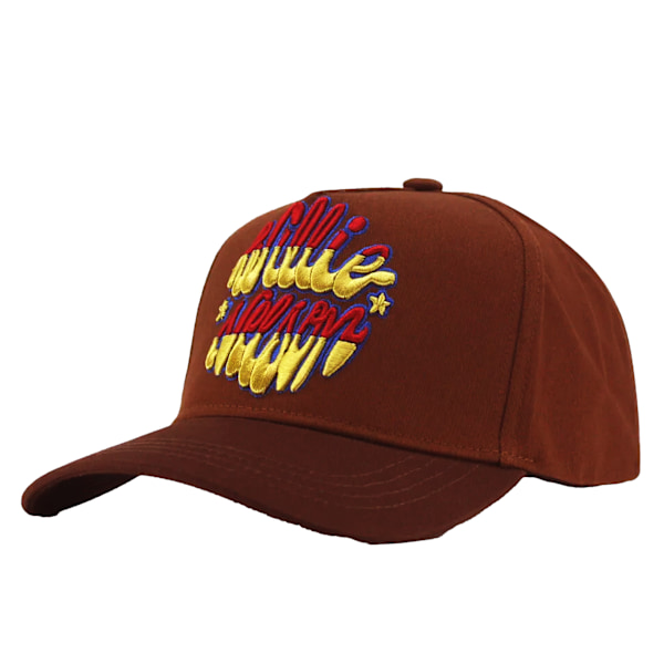 Willie Nelson Unisex Vuxen Emblem Basebollkeps One Size Brun/Gul/Rosa Brown/Yellow/Pink One Size