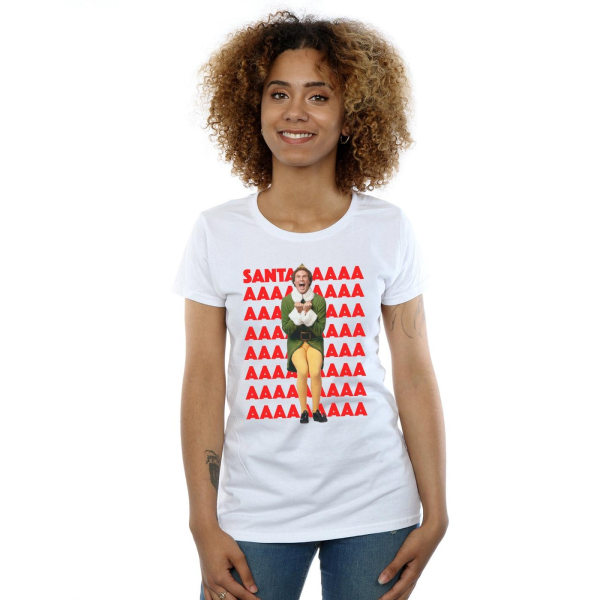 Elf Womens/Ladies Buddy Santa Scream Cotton T-Shirt XXL Vit White XXL