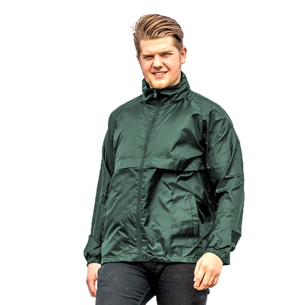 Result Core Windcheater Vattenavvisande Vindtät Jacka för Herr Bottle Green L