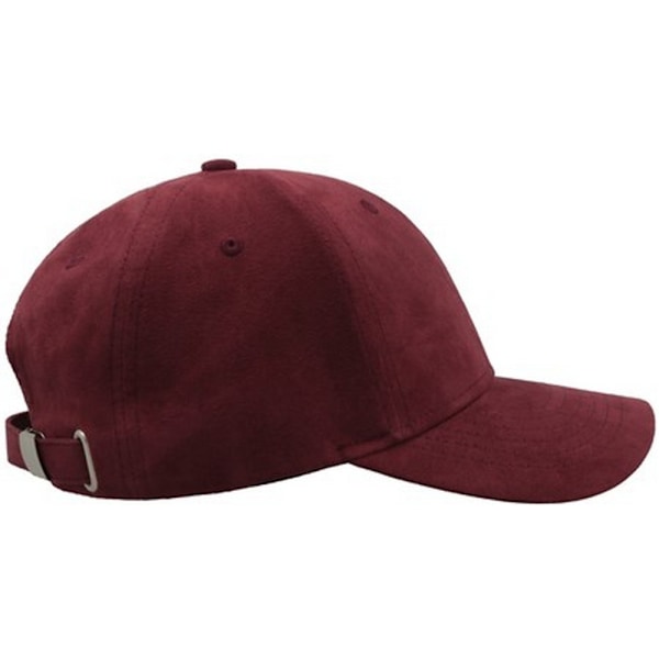 Atlantis Unisex Adult Fam 6 Panel Sueded Baseball Cap One Size Burgundy One Size