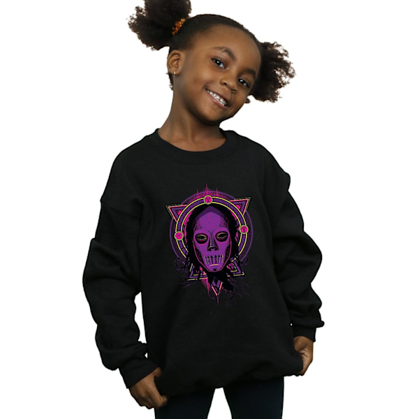 Harry Potter Flickor Neon Dödsätare Sweatshirt 12-13 År Svart Black 12-13 Years