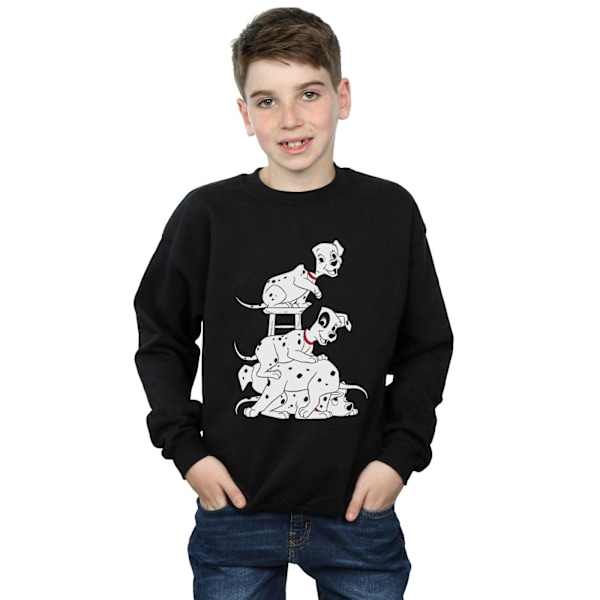 101 Dalmatiner Pojksstol Sweatshirt 5-6 år Svart Black 5-6 Years