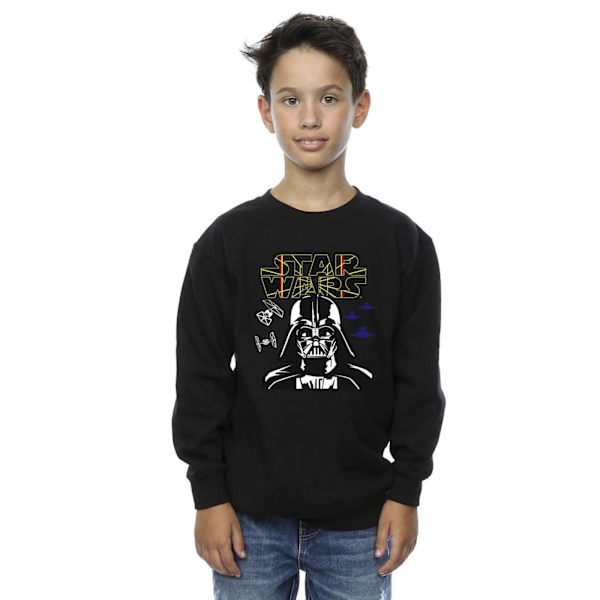 Star Wars Boys Darth Vader Comp Logo Sweatshirt 3-4 år Svart Black 3-4 Years
