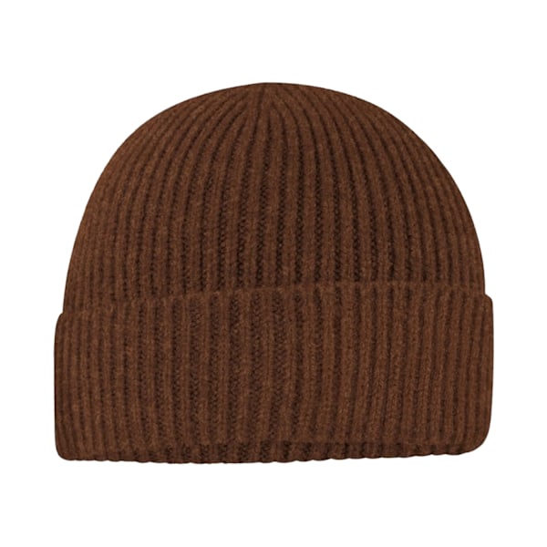 Beechfield Unisex Vuxen Fashion Patch Beanie One Size Valnöt/Svart Walnut/Black One Size