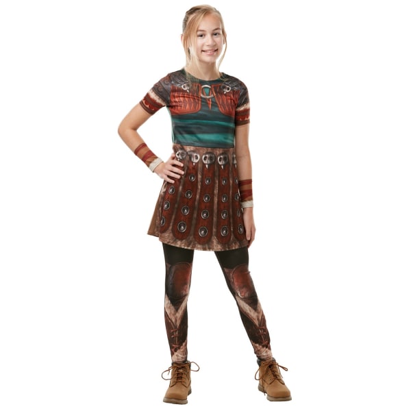 How To Train Your Dragon Girls Astrid Costume 9-10 Years Brown Brown 9-10 Years
