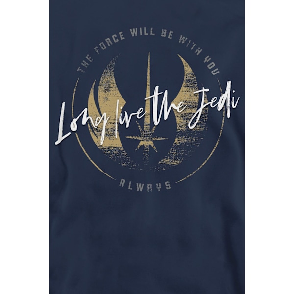 Star Wars Unisex Vuxen Long Live The Jedi Obi Wan Kenobi Mjukisbyxor Navy XL