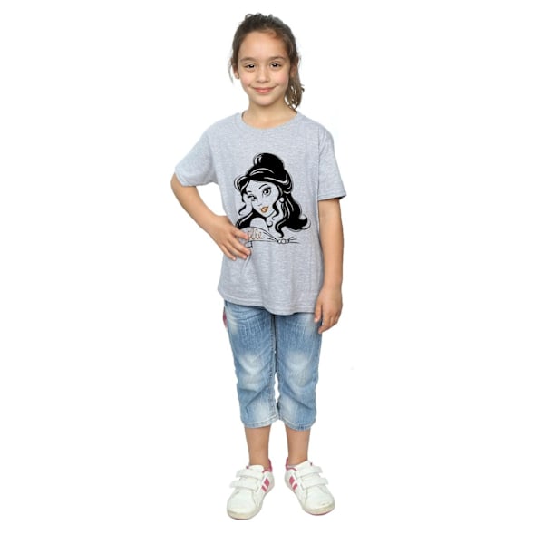 Beauty And The Beast Flickor Belle Sparkle T-Shirt 5-6 År Spor Sports Grey 5-6 Years