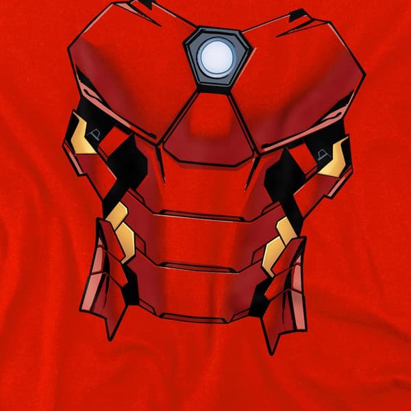 Marvel Barn/Barn Iron Man Kostym Huvtröja 5-6 År Röd Red 5-6 Years