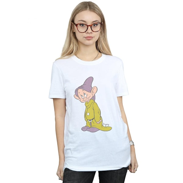 Snövit och de sju dvärgarna Dam/Dam Dopey Bomull Pojkvän White 3XL