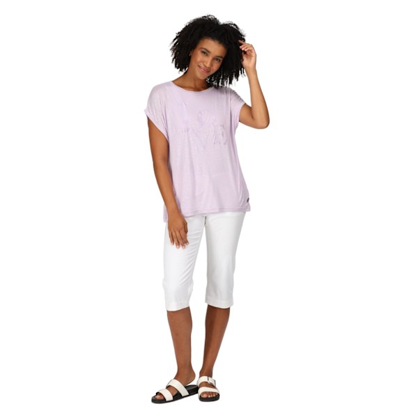 Regatta Dam/Kvinnor Roselynn Love T-Shirt 8 UK Pastell Lila Pastel Lilac 8 UK